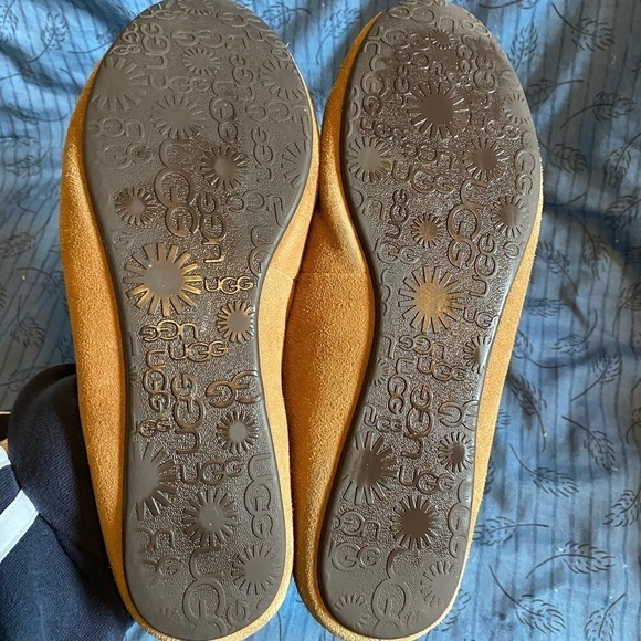 Ugg Alloway slippers in chestnut brown with shearling liners 9 - Picture 4 of 5